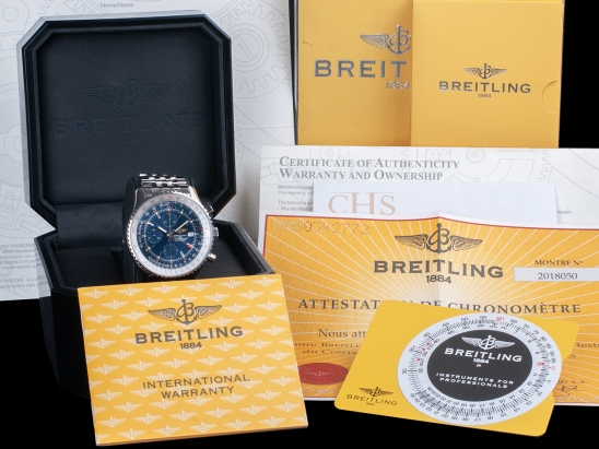 Breitling Navitimer World Blue Dial - Full Set A24322 